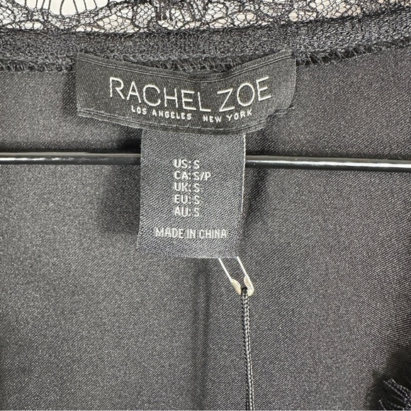NWT Rachel Zoe Elegant Black Wrap Blouse | US Size Small - Picture 4 of 13